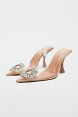 EMBELLISHED VINYL HEELS