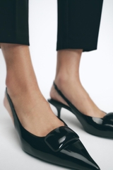 SLINGBACKS WITH HEEL DETAIL
