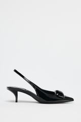 SLINGBACKS WITH HEEL DETAIL