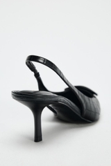 SLINGBACK SHOES WITH PRINT DETAIL