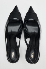 SLINGBACK SHOES WITH PRINT DETAIL