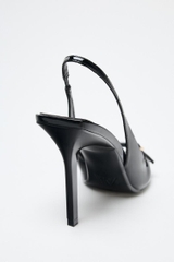 SUNʼIY LAK QOPLAMALI BALAND POSHALI SANDAL