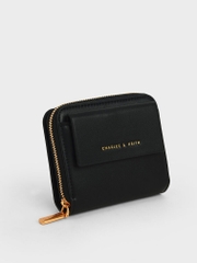 Front Flap Zip-around Mini Wallet