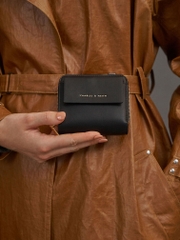 Front Flap Zip-around Mini Wallet