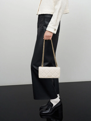 Handle Quilted Long Wallet