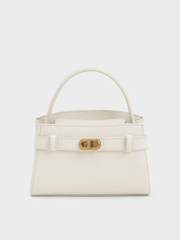Aubrielle Metallic Buckle HandBag