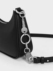 Lock & Key Chain Shoulder Bag