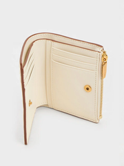 Apolline Textured Top-Zip Wallet