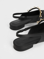 Rio Beaded Chain-Link Slingback Flats