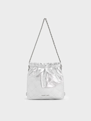 Duo Chain-Handle Two-Way Backpack