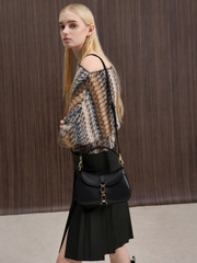 Agatha Chain-Accent Hobo Bag