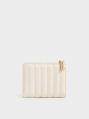 Donna Crinkle-Effect Panelled Top-Zip Wallet