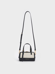 NEWEnola Canvas Two-Tone Bowling Bag
