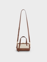 NEWEnola Canvas Two-Tone Bowling Bag