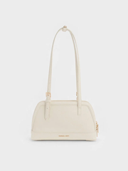 Enola Canvas Two-Tone Elongated-Handle Bag