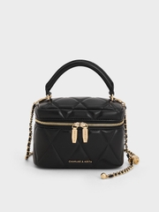 Arwen Quilted Top Handle Vanity Bag