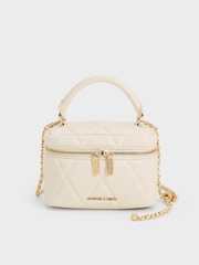 Arwen Quilted Top Handle Vanity Bag