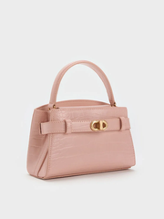 Aubrielle Croc-Effect Top Handle Bag