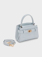 Aubrielle Croc-Effect Top Handle Bag