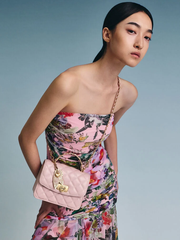 Cressida Quilted Top Handle Bag With Bag Charms