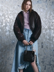 Arya Braided-Strap Double-Handle Crossbody Bag