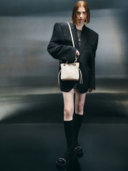 Arya Braided-Strap Double-Handle Crossbody Bag