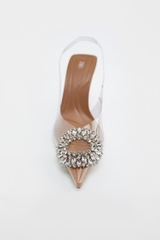 EMBELLISHED VINYL HEELS