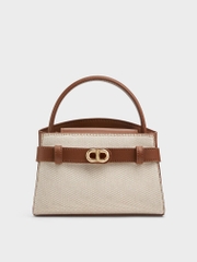 Aubrielle Belted Top Handle Bag