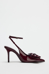 BOW STILETTO SLINGBACKS