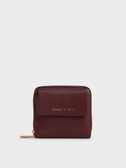 Front Flap Zip-around Mini Wallet
