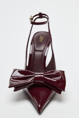 BOW STILETTO SLINGBACKS