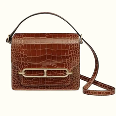 Túi Hermes Roulis da cá sấu Shiny Alligator