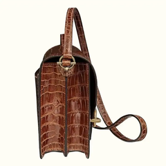 Túi Hermes Roulis da cá sấu Shiny Alligator
