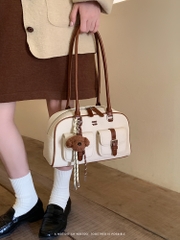 Túi xách nữ Nanfeng Chio2nd retro màu be