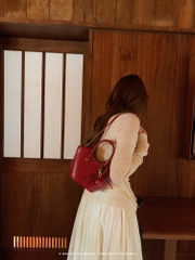 Túi xách South Wind Chio2nd da thật màu cherry love
