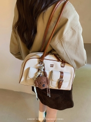 Túi xách nữ Nanfeng Chio2nd retro màu be