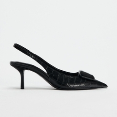 SLINGBACK SHOES WITH PRINT DETAIL