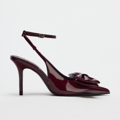 BOW STILETTO SLINGBACKS