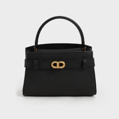 Aubrielle Metallic Buckle Handbag