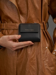 Front Flap Zip-around Mini Wallet
