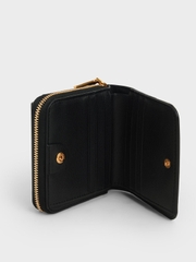 Front Flap Zip-around Mini Wallet