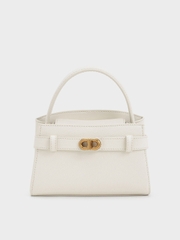 Aubrielle Metallic Buckle Handbag