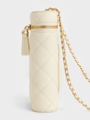 Apfra Quilted Elongated Mini Rectangular Bag