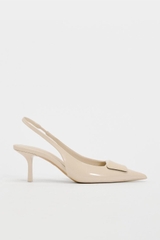 SLINGBACKS WITH HEEL DETAIL