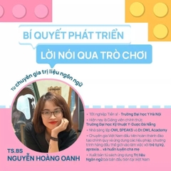 Cuốn 42 trò chơi giúp trẻ nhỏ hay nói - Dành cho ba mẹ có bé độ tuổi 0-3 tác giả TS.BS Nguyễn Hoàng Oanh