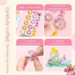 (SIZE TO) Sticker 3D Dán Dập Nổi Miếng Dán Chết Le Sáng Tạo Đồ Trang Trí Nhỏ Nhãn Dán Ba Chiều