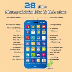 Đồ chơi hình điện thoại thông minh Tiếng Việt cho bé kèm nhạc âm thanh và kể chuyện, đồ chơi âm thanh dành cho bé