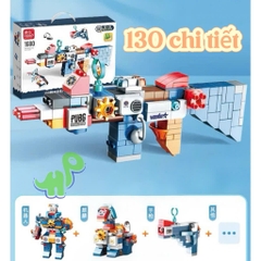Đồ chơi lắp ráp nhà gas, xe, robot, sở cảnh sát, cứu hỏa, công trình