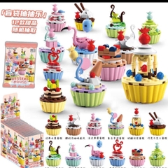 Bộ lắp ráp khủng long, xe cứu hỏa, động vật, 12 con giáp vui nhộn cho bé