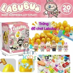 Đồ chơi dập trứng nhận quà, hộp mù trứng vàng nhiều chủ đề Kuromi, Labubu, Cappybra kèm búa cho bé